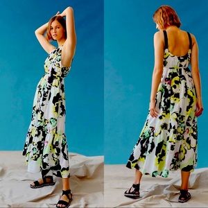 RARE!!! NWT Peter Som for Anthropologie Larissa Tiered Maxi Dress Size Medium